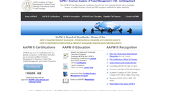 Desktop Screenshot of americanacademyofprojectmanagement.com